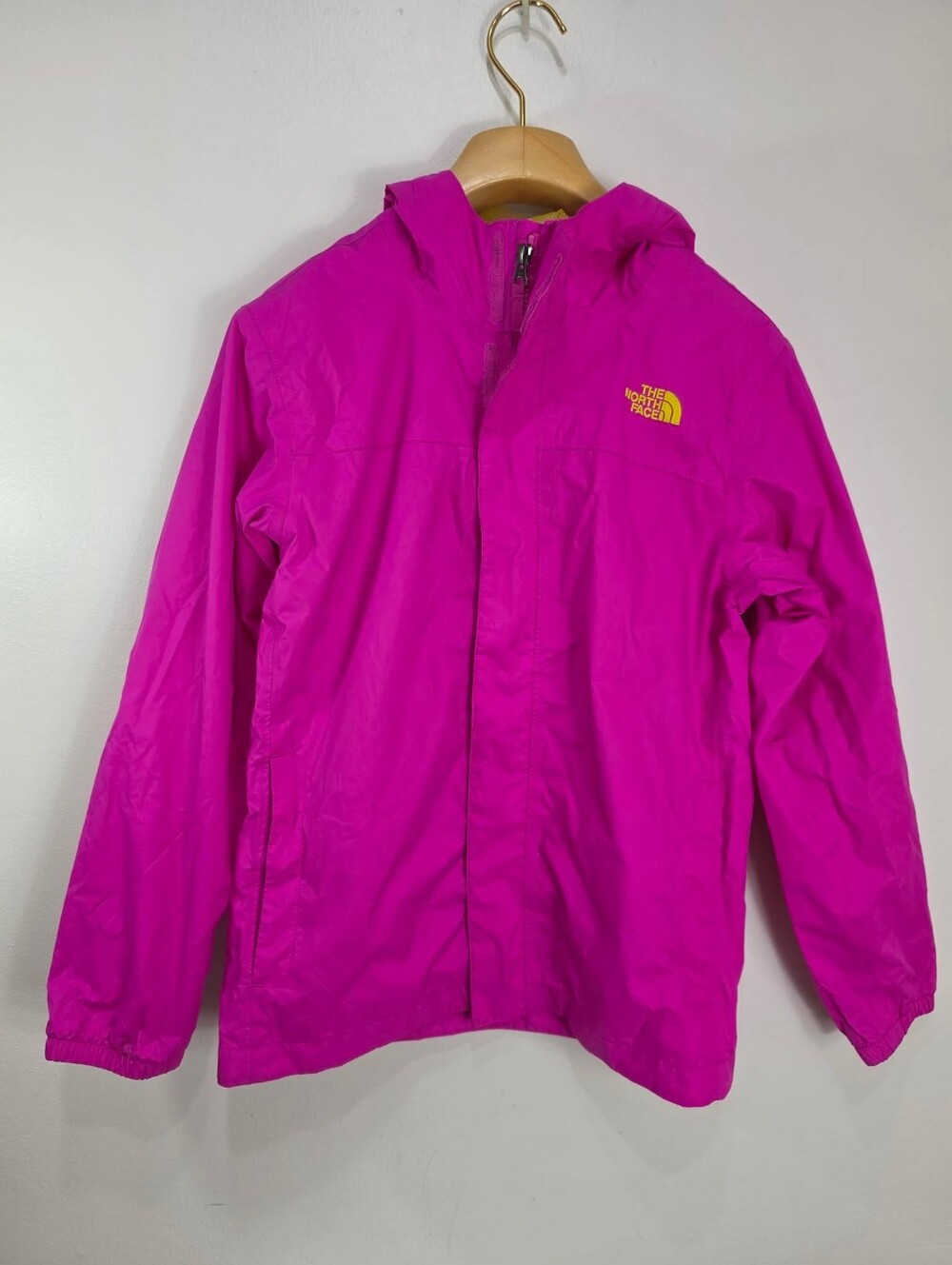 The North Face Magenta Hooded Windbreaker